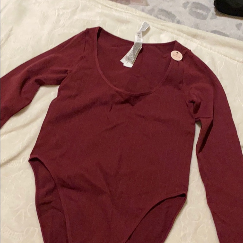 Forever XXI Long Sleeve Bodysuit